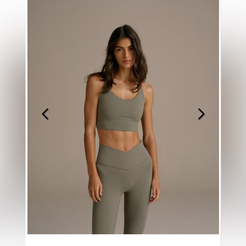 Adanola Seamless Olive Green Women's Intimate Set